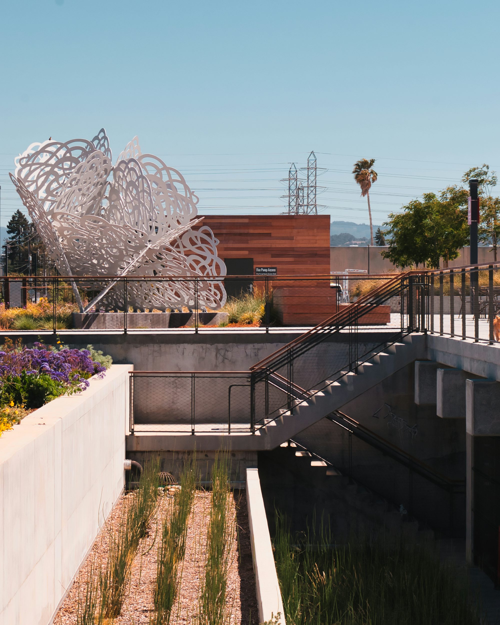 gray concrete bridge over river