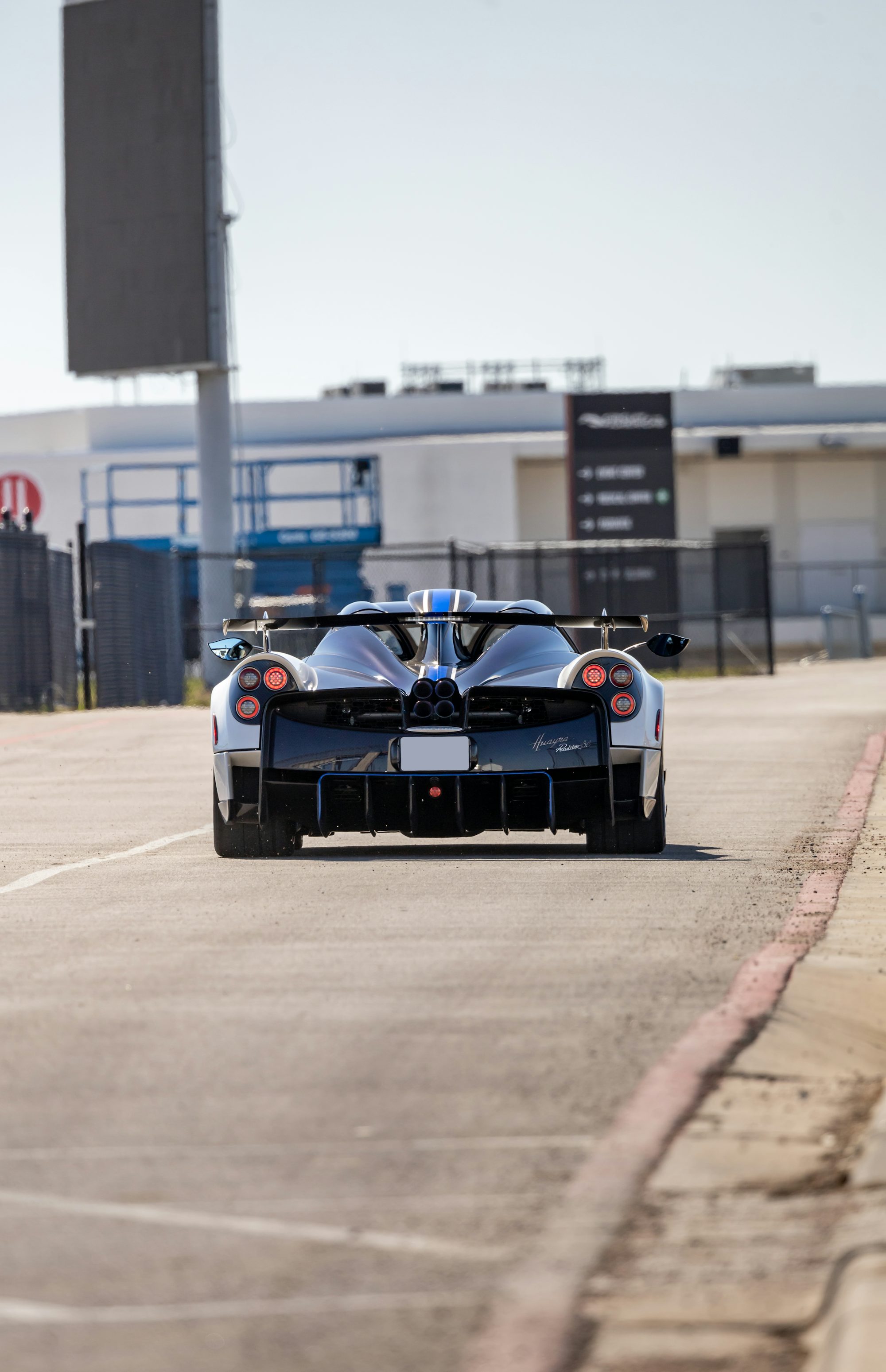 a race car driving down a race track